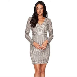 Adrianna Papell beaded stud dress